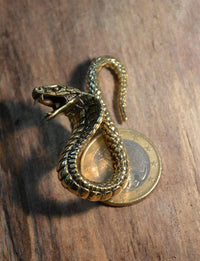Load image into Gallery viewer, Ohrgewicht Messing 3mm 8ga Kobra Schlange Hook - chic - net.de
