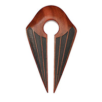 Load image into Gallery viewer, Ohrgewicht Sawoholz Pfeil 14mm Piercing Streifen - chic - net.de
