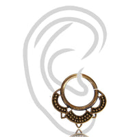 Load image into Gallery viewer, Ohrpiercing Helix Tragus Piercing Brass antik golden Kugel Elemente 0,8mm - chic - net.de
