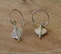 Load image into Gallery viewer, Ohrringe 925 Sterling Silber Bogen Hook Herz 18mm - chic - net.de

