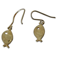 Load image into Gallery viewer, Ohrringe 925 Sterling Silber Fisch gebürstet 15mm - chic - net.de
