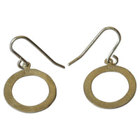 Load image into Gallery viewer, Ohrringe 925 Sterling Silber Ring gebürstet 16mm - chic - net.de
