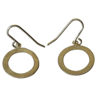 Load image into Gallery viewer, Ohrringe 925 Sterling Silber Ring gebürstet 16mm - chic - net.de
