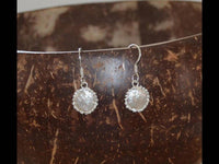 Load image into Gallery viewer, Ohrringe 925 Sterling Silber Sonne gebürstet 11mm - chic - net.de
