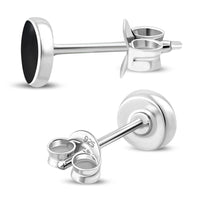 Load image into Gallery viewer, Ohrstecker 925 Silber Stein rund Garnet Opal Onyx Paua - chic - net.de
