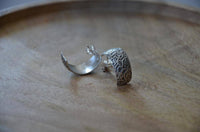 Load image into Gallery viewer, Ohrstecker 925 Sterling Silber Creole oxidiert Dornen - chic - net.de
