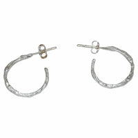Load image into Gallery viewer, Ohrstecker 925 Sterling Silber Creole oxidiert knotig - chic - net.de
