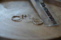 Load image into Gallery viewer, Ohrstecker 925 Sterling Silber Creole oxidiert knotig - chic - net.de
