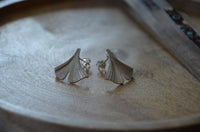 Load image into Gallery viewer, Ohrstecker 925 Sterling Silber Ginkgo Blatt 18mm - chic - net.de

