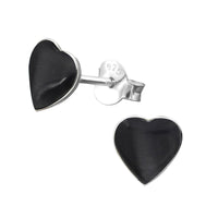 Load image into Gallery viewer, Ohrstecker 925 Sterling Silber Herz E - Coat Muschel Stein - chic - net.de
