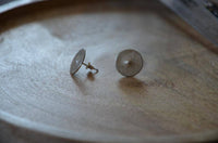 Load image into Gallery viewer, Ohrstecker 925 Sterling Silber Knopf rund gebürstet - chic - net.de
