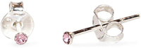 Load image into Gallery viewer, Ohrstecker Glas transparent hellgrün scheinend, 5 mm Ø, facettiert, glitzernd, 925er Sterlingsilber - Stift - chic - net.de
