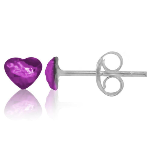 Ohrstecker Glas transparent hellgrün scheinend, 5 mm Ø, facettiert, glitzernd, 925er Sterlingsilber - Stift - chic - net.de