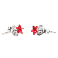 Load image into Gallery viewer, Ohrstecker Glas transparent hellgrün scheinend, 5 mm Ø, facettiert, glitzernd, 925er Sterlingsilber - Stift - chic - net.de
