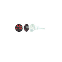 Cargar imagen en el visor de la galería, Ohrstecker Glas transparent hellgrün scheinend, 5 mm Ø, facettiert, glitzernd, 925er Sterlingsilber - Stift - chic - net.de
