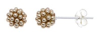 Load image into Gallery viewer, Ohrstecker gold rund Perlen Kugelohringe Kugelohrstecker 4 mm 925er Sterlingsilber - chic - net.de
