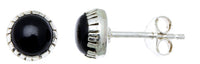 Load image into Gallery viewer, Ohrstecker Silber Rand Amethyst lila rund 3,5 mm 925er Sterling Silber Stein Silberohrstecker - chic - net.de
