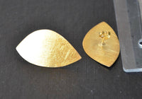 Load image into Gallery viewer, Ohrstecker vergoldet 925 Silber Blatt 33mm - chic - net.de
