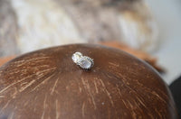Cargar imagen en el visor de la galería, Ohrstecker Zopf Rand Chalzedon oval 10 mm 925 Sterling Silber Stein - chic - net.de
