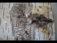 Cargar imagen en el visor de la galería, Ohrstecker Zopf Rand Chalzedon oval 10 mm 925 Sterling Silber Stein - chic - net.de
