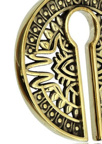 Cargar imagen en el visor de la galería, Piercing 31g Ohrgewicht Brass gold 8mm Kreis Auge - chic - net.de
