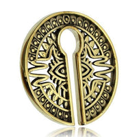 Cargar imagen en el visor de la galería, Piercing 31g Ohrgewicht Brass gold 8mm Kreis Auge - chic - net.de
