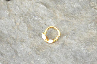 Load image into Gallery viewer, Piercing Edelstahl Ring für Nase Ohr Kristall Augen - chic - net.de
