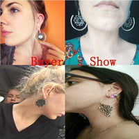 Load image into Gallery viewer, Piercing Messing Hook Ohrhänger 1.5mm Schmetterling Blumen - chic - net.de
