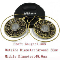 Load image into Gallery viewer, Piercing Ohrgewicht Brass Stein weiß Winkekatze Spirale - chic - net.de
