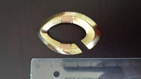 Load image into Gallery viewer, Piercing Ohrgewicht gold rotgold 8mm Kupfer Messing 23,5g 50mm Mandel Creolen - chic - net.de

