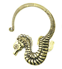 Load image into Gallery viewer, Piercing Ohrgewicht Messing 27g Seepferdchen 4mm Hook - chic - net.de
