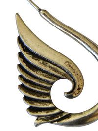 Load image into Gallery viewer, Piercing White Brass Hook Ohrhänger 1.4mm Schwan silber - chic - net.de
