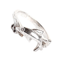 Load image into Gallery viewer, Ring Filigran Delphin Schnörkel 925er Sterling Silber - chic - net.de
