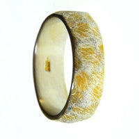 Load image into Gallery viewer, Ring Silber vergoldet gehämmert gebürstet Giraffe - chic - net.de
