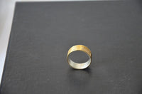 Load image into Gallery viewer, Ring vergoldet 925 Sterlingsilber Bandring Segmente - chic - net.de
