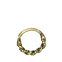 Load image into Gallery viewer, Septum Nasen Piercing Messing 1mm Seil Kordel gold - chic - net.de

