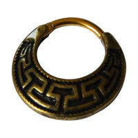 Load image into Gallery viewer, Septum Piercing Messing 1.2mm Clicker griechisch - chic - net.de
