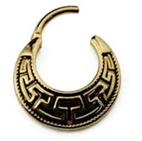 Load image into Gallery viewer, Septum Piercing Messing 1.2mm Clicker griechisch - chic - net.de
