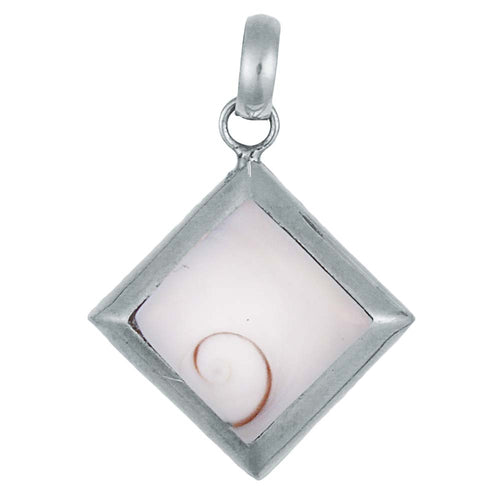Shivaauge Silberanhänger Raute 23 mm Anhänger 925er Sterling Silber Shiva Auge - chic - net.de