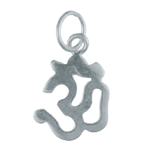 Silberanhänger 15 mm Om - Zeichen Anhänger 925er Sterling Silber glänzend - chic - net.de