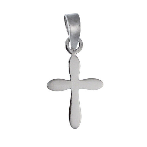 Silberanhänger Kreuz abgerundet Glanz Anhänger Sterling Silber 925er nickelfrei - chic - net.de