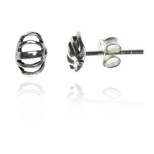 Silberohrstecker Bogen Fächer Ohrstecker Ohrringe 925er Sterling Silber Schmuck - chic - net.de