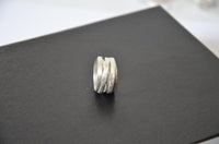 Load image into Gallery viewer, Silberring 925 Sterlingsilber Bandring Band gebürstet - chic - net.de
