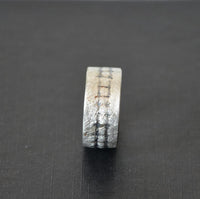 Load image into Gallery viewer, Silberring 925 Sterlingsilber Bandring Gitter 9mm - chic - net.de

