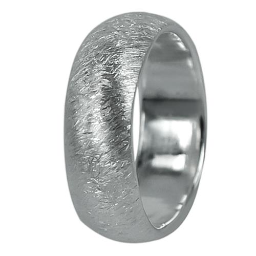 Silberring breit gebürstet Textur rundlich Ringe Ring 925er Sterling Silber Damen Schmuck - chic - net.de