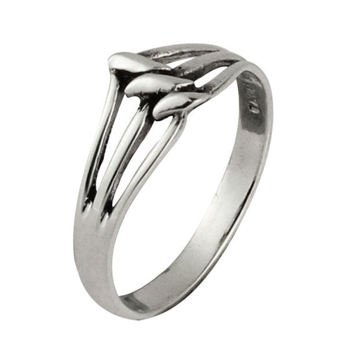 Silberring drei Linien Spitze 925er Sterling Silber Designer Ringe Schmuck - chic - net.de