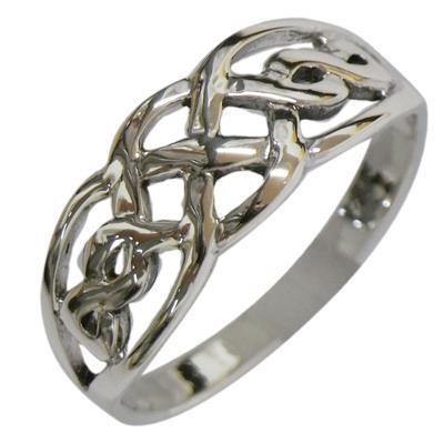 Silberring filigran Flecht Muster glänzend Ring 925er Sterling Silber Damen Schmuck - chic - net.de