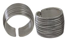 Silberring Gestreift Schwarz Ringe 925er Sterling Silber Ring Unisex Silberschmuck - chic - net.de