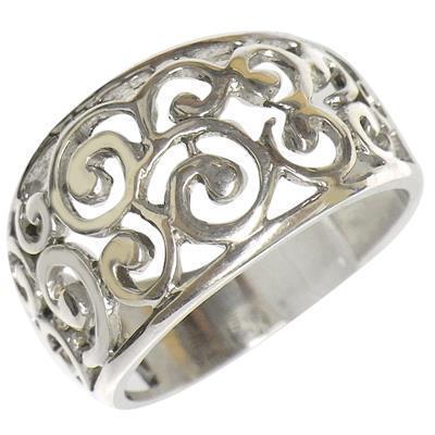 Silberring Glanz Spiralen Muster Ringe Ring 925er Sterling Silber Damen Schmuck - chic - net.de
