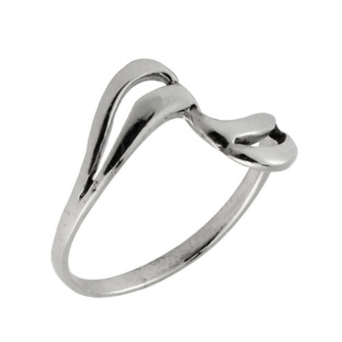 Silberring Knick Bögen wellig 925er Sterling Silber Designer Ringe Schmuck - chic - net.de